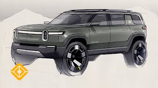 How to Draw Your Rivian  Electric Adventure Vehicles  Rivian [upl. by Frasco237]