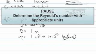 Dimensionless Groups Reynolds Number Example [upl. by Nedi]