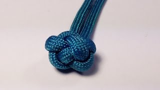 How To Tie A Decorative Paracord Chinese Button Knot  Tutorial [upl. by Anecuza823]