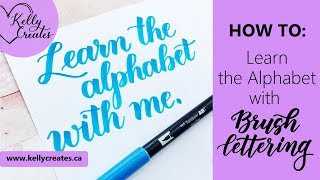 Learn the Alphabet with Brush Lettering [upl. by Karyl]