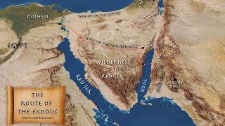 Journey of the exodus  From Egypt to the Red Sea crossing [upl. by Auqinet]