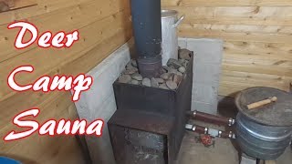 How Our Off Grid Wood Stove Sauna Works [upl. by Vasta]