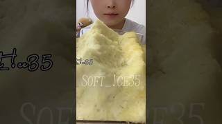 SOFT FLAVOURED ICE 🍧 softice iceeating shavedice icebites iceasmr softice freezer ice [upl. by Arret761]