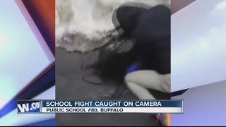 Elementary school fight caught on camera in Buffalo [upl. by Olsson]