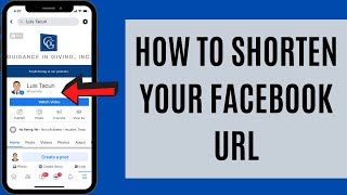 How to shorten or change your Facebook Page URL [upl. by Aloeda434]