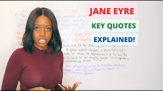 Jane Eyre Quotations  Jane Eyre Character Quotes amp WordLevel Analysis [upl. by Eniamurt]