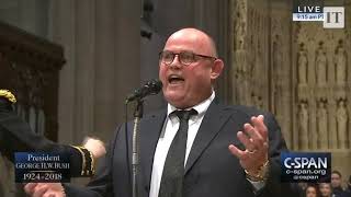 Irish tenor Ronan Tynan sings at funeral of George HW Bush [upl. by Arykat935]