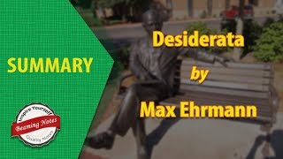 Desiderata Summary by Max Ehrmann  Line by Line Explanation and Meaning  Beaming Notes [upl. by Birgitta]