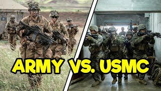 ARMY INFANTRY VS MARINE INFANTRY [upl. by Anuahc]