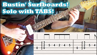 Surf Guitar Bustin Surfboards with tabs [upl. by Holland]