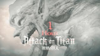 1 HOUR Attack on Titan FULL OPENING（Shinsei Kamattechan – My War） [upl. by Krisha]