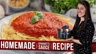 Homemade Spaghetti Sauce Recipe [upl. by Nonnaer]