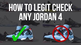 How To Legit Check Jordan 4s Any Model [upl. by Tnilf]