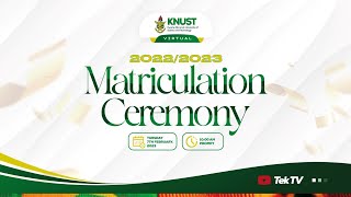 20222023 Virtual Matriculation Ceremony [upl. by Yadnus]