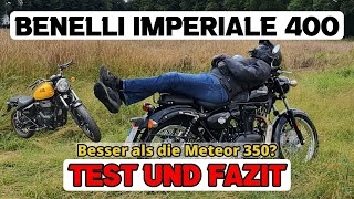 BENELLI IMPERIALE 400 Produktvorstellung  Test amp Review  Fazit Euro 5 2021 DE HD [upl. by Adao]