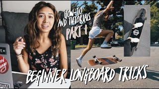 Beginner Longboard Freestyle Tricks  Part 1 [upl. by Marsha747]