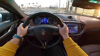 2016 Maserati Ghibli S Q4 30 V6 TwinTurbo 430 HP  POV Test Drive sound acceleration [upl. by Bobine]