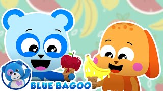 Apples and Bananas  The Mimbles on Blue Bagoo – English Kids Songs amp Nursery Rhymes [upl. by Knute729]