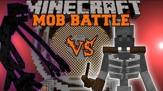 MUTANT ENDERMAN VS MUTANT SKELETON  Minecraft Mob Battles  Mutant Creatures Mod [upl. by Pasol]