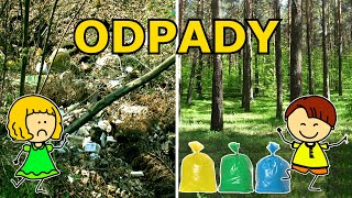 Odpady – segregacja śmieci recykling dzień ziemi – film edukacyjny dla dzieci – lekcja po polsku [upl. by Ralston]