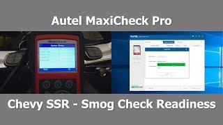 Autel MaxiCheck Pro  Smog Check Readiness  IM Readiness [upl. by Eremahs]