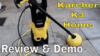 Kärcher K3 Home Pressure Washer Review amp Demonstration [upl. by Ahsekad]