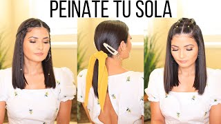 APRENDE A PEINARTE SOLA PEINADOS FACILES Y RAPIDOS  Bessy Dressy [upl. by Ailatan]