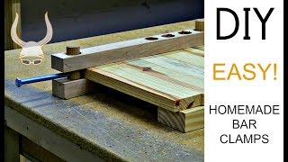 Crazy Easy Homemade Bar Clamps  DIY [upl. by Burny]