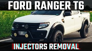 Ford Ranger T6 Injectors Removal [upl. by Nnaasil]