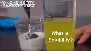 What Is Solubility  Chemistry Matters [upl. by Chon]