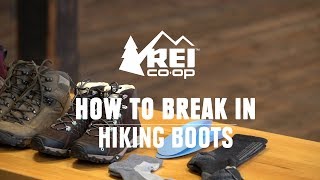 How to Break in Hiking Boots  REI [upl. by Nylirrej441]