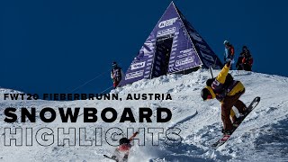 FWT20 Fieberbrunn Austria  Snowboard Highlights [upl. by Kciregor]