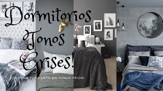 40 ideas de decoración habitaciones grises 😍 [upl. by Karalynn309]