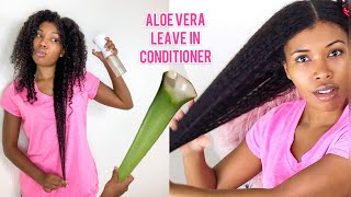 DIY ALOE VERA LEAVE IN CONDITIONER FOR EXTREME HAIR GROWTH AND SHINE [upl. by Ttimme]