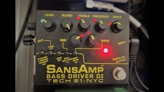 Tech 21 SansAmp Bass Driver DI V2 Review and Demo [upl. by Cammi]