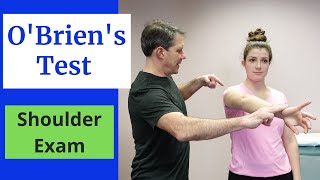 OBriens Test for Labral Tears Shoulder Exams [upl. by Eixor253]