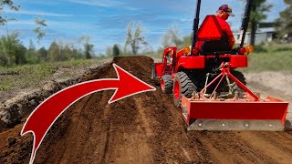 Can A SubCompact Tractor Maintain A Driveway with a BoxBlade [upl. by Dahlstrom]