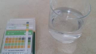 Testing the pH of tap water with Simplex Health pH test strips [upl. by Ahsyen174]