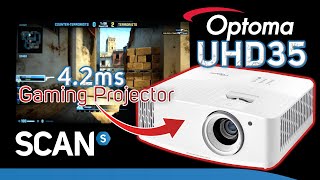 Optoma UHD 35 amp 38 Review  Ultra low input lag 4k gaming projectors TESTED 42ms  240Hz [upl. by Lambart]