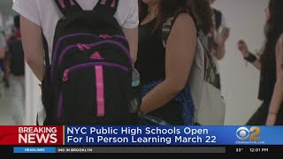 NYC Public High Schools To Reopen For InPerson Learning March 22 [upl. by Aidnahs661]