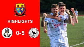 Caerleon 05 Cwmbrân Town  Gwent FA Senior cup  Quarter final highlights [upl. by Eseila]