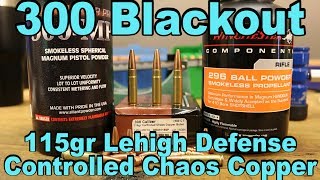 300 BLK  115gr Lehigh Defense Controlled Chaos [upl. by Eseuqcaj]