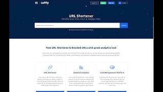 Cuttly A FREE Custom URL Shortener Demo Use Your Own Domain [upl. by Neenwahs]