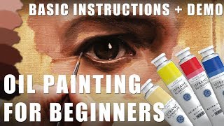 Oil Painting for Beginners  Basic Techniques  Step by Step Demonstration [upl. by Eninnej]