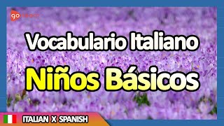 Aprender Italiano  Vocabulario Italiano niños básicos  Golearn [upl. by Yssej]