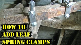 How to Add Leaf Spring Clamps Demo Derby Tips [upl. by Mccallum]