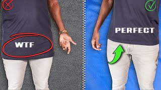 How To Shorten A TShirt EXACTLY Like The PROS [upl. by Swor]