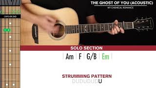 The Ghost Of You Acoustic Guitar Cover My Chemical Romance 🎸Tabs  Chords [upl. by Ariuqahs884]