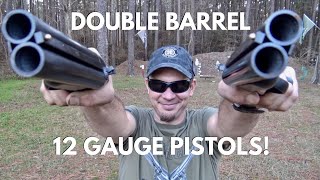 Double Barreled 12 Gauge Shotgun Pistol Review THE DIABLO [upl. by Tove679]