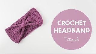 How To Crochet Cute And Easy Baby Headband  Croby Patterns [upl. by Ephram]